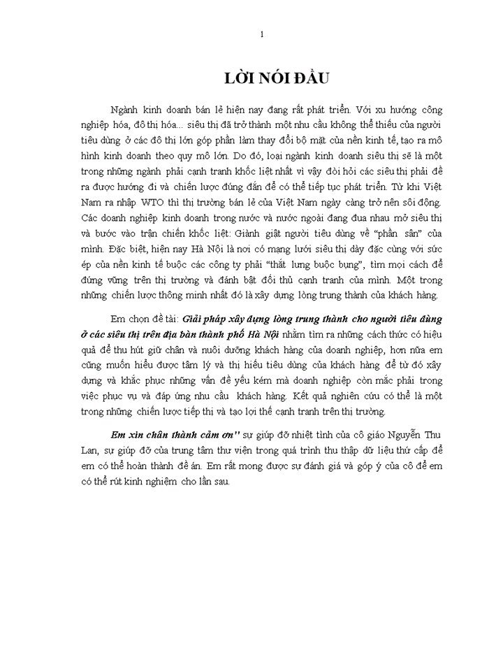image for page Giải pháp xây dựng lòng trung thành cho người tiêu dùng ở các siêu thị trên địa bàn thành phố Hà Nội