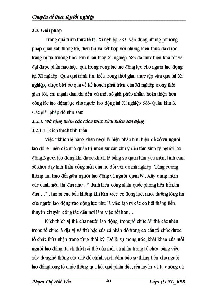 image for page Giải pháp hoàn thiện các biện pháp tạo động lực cho người lao động tại xí nghiệp 583-quân khu 3.