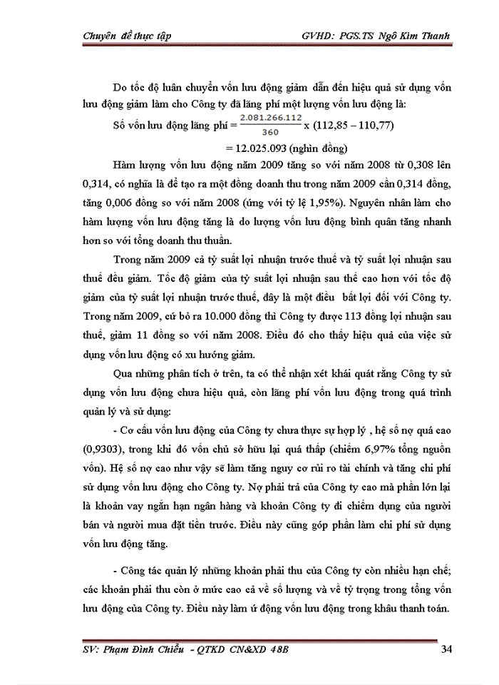 image for page Nâng cao hiệu quả quản lý và sử dụng Vốn lưu động tại Công ty Cổ phần Dệt 10-10