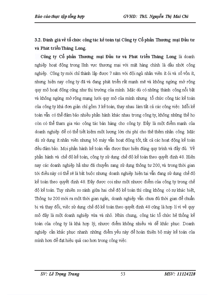 image for page Đánh giá về tình hình tổ chức hạch toán kế toán tại công ty cổ phần thương mại và đầu tư phát triển Thăng Long