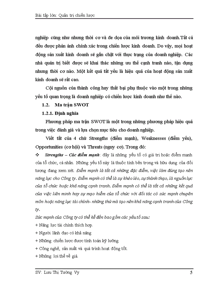 image for page Phân tích ma trận SWOT để đưa ra các chiến lược kinh doanh cho Công ty TNHH Life Bridge Việt Nam – Chi nhánh Hà Nội