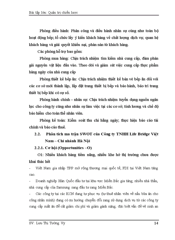 image for page Phân tích ma trận SWOT để đưa ra các chiến lược kinh doanh cho Công ty TNHH Life Bridge Việt Nam – Chi nhánh Hà Nội
