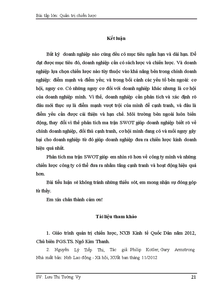 image for page Phân tích ma trận SWOT để đưa ra các chiến lược kinh doanh cho Công ty TNHH Life Bridge Việt Nam – Chi nhánh Hà Nội