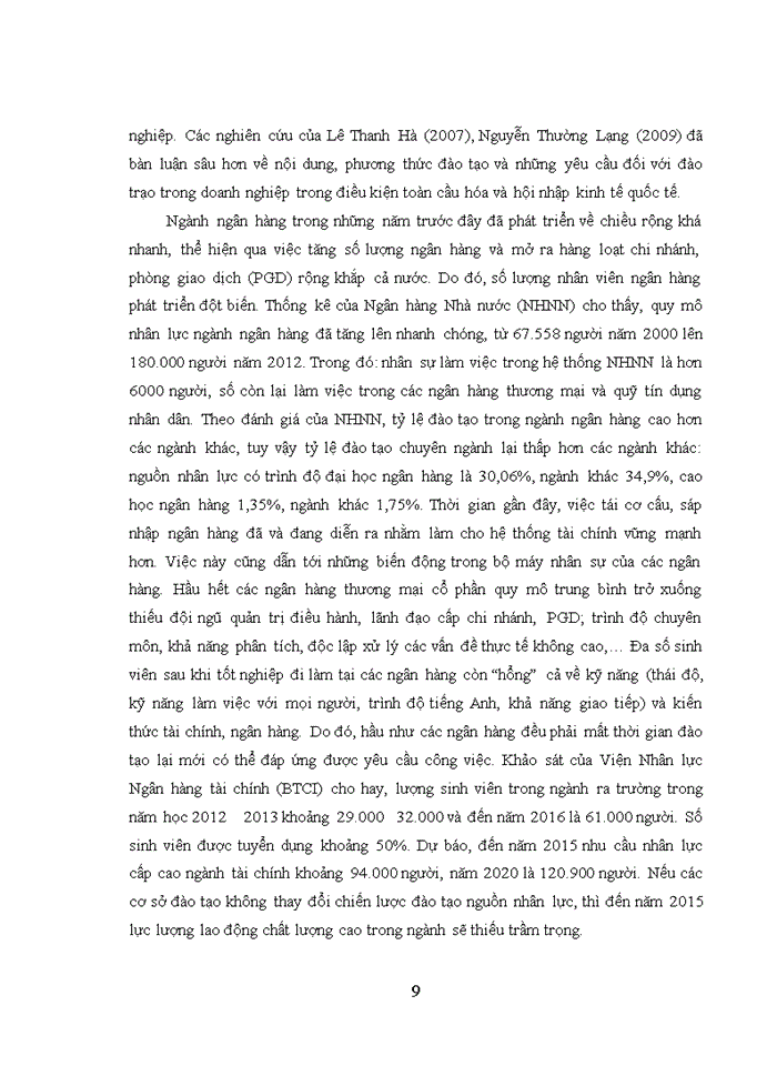 image for page Quản trị nguồn nhân lực tại Ngân hàng Nông nghiệp và phát triển nông thôn - Chi nhánh Thăng Long