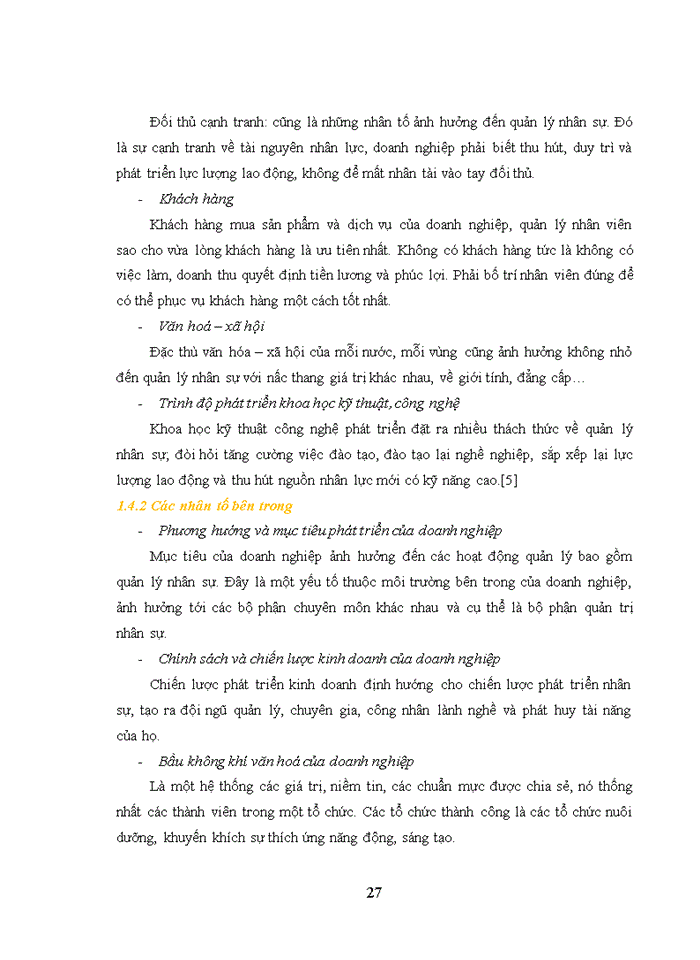 image for page Quản trị nguồn nhân lực tại Ngân hàng Nông nghiệp và phát triển nông thôn - Chi nhánh Thăng Long