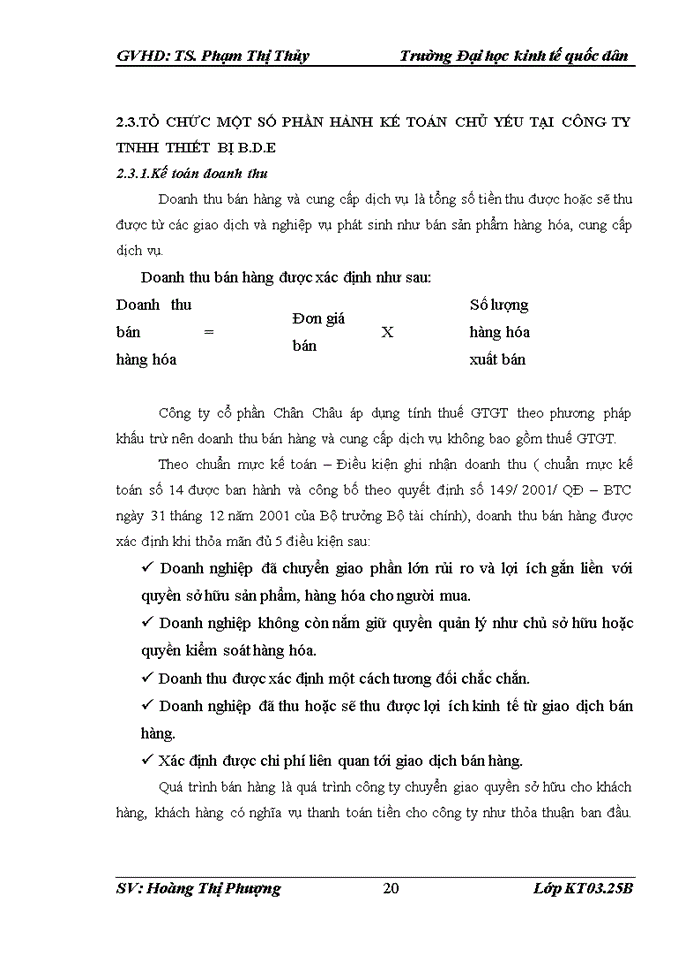 image for page Đánh giá về tình hình tổ chức hạch toán kế toán tại công ty TNHH thiết bị B.D.E