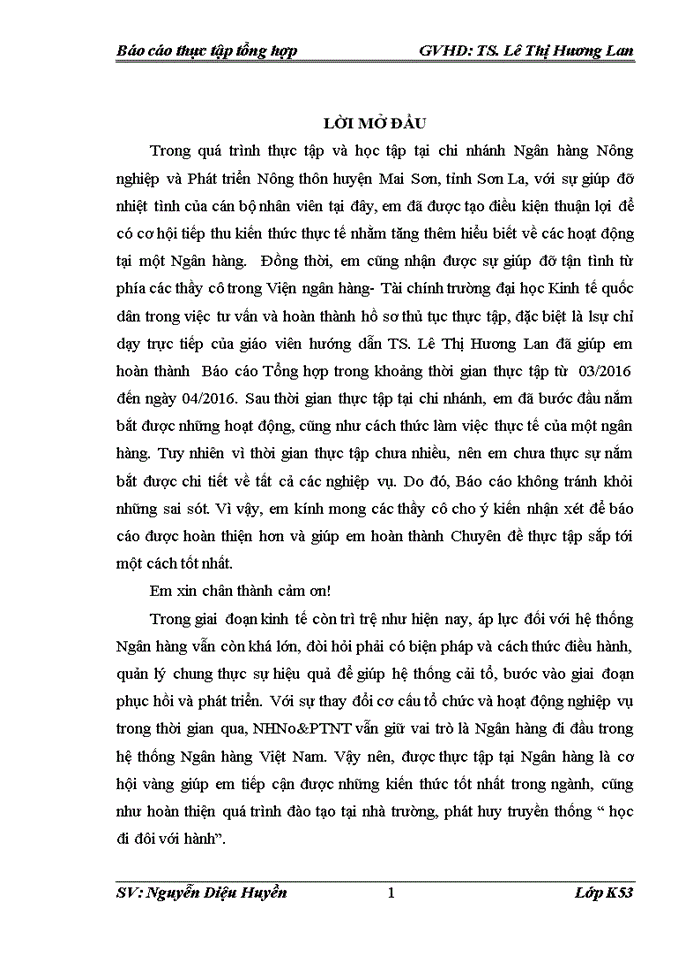 image for page Nâng cao chất lượng hoạt động tín dụng ngắn hạn tại Chi nhánh Ngân hàng Nông nghiệp và Phát triển nông thôn huyện Mai Sơn, Sơn La