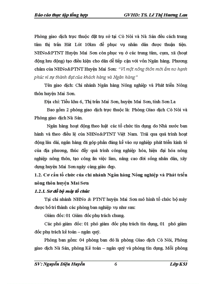 image for page Nâng cao chất lượng hoạt động tín dụng ngắn hạn tại Chi nhánh Ngân hàng Nông nghiệp và Phát triển nông thôn huyện Mai Sơn, Sơn La