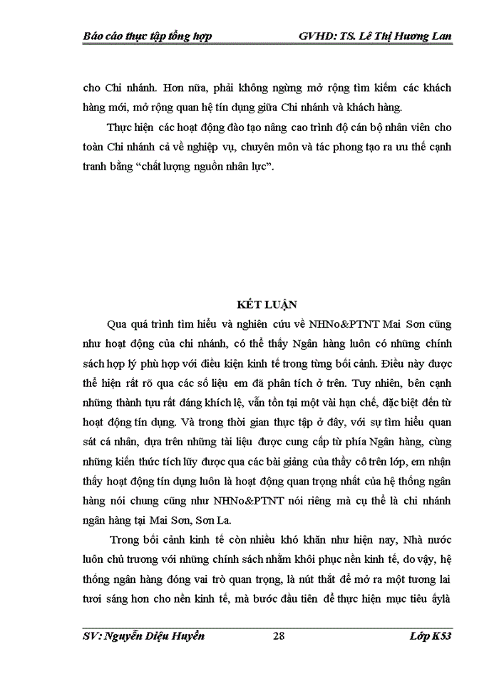 image for page Nâng cao chất lượng hoạt động tín dụng ngắn hạn tại Chi nhánh Ngân hàng Nông nghiệp và Phát triển nông thôn huyện Mai Sơn, Sơn La