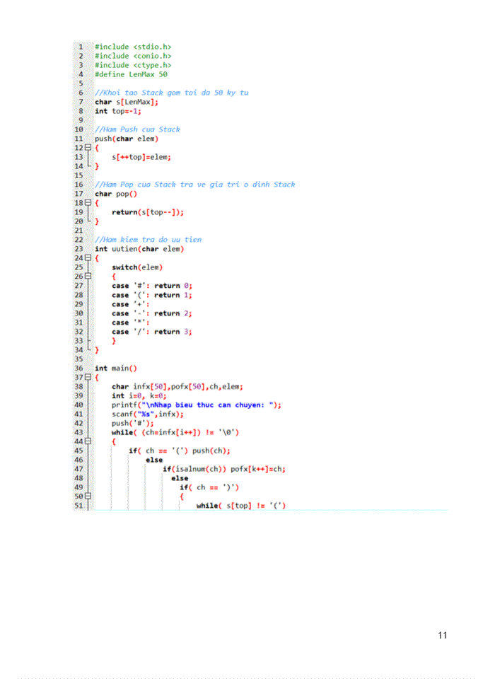 image for page Nghiên cứu cài đặt chương trình chuyển một biểu thức ở dạng trung tố sang dạng ký pháp hậu tố (Ký pháp đảo Ba Lan)