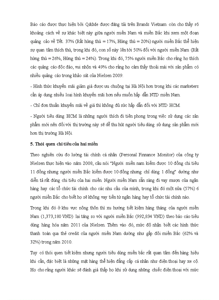 image for page Phân tích yếu tố văn hóa ảnh hưởng tới hành vi người tiêu dùng ở hai miền Bắc – Nam, điển hình ở hai thành phố Hà Nội và tp. HCM