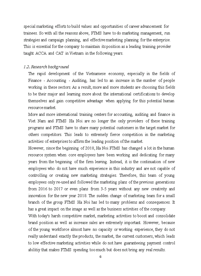 image for page Marketing of FTMS Global in Ha Noi: Current Situation and Solutions