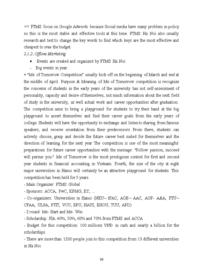 image for page Marketing of FTMS Global in Ha Noi: Current Situation and Solutions