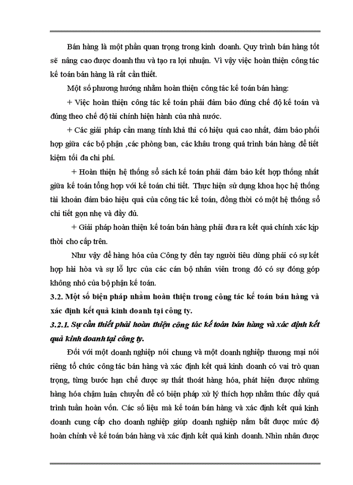 image for page Hoàn thiện công tác kế toán bán hàng và xác định kết quả kinh doanh tại Công ty TNHH  Đầu tư thương mại và dịch vụ Tân Thuận Thảo
