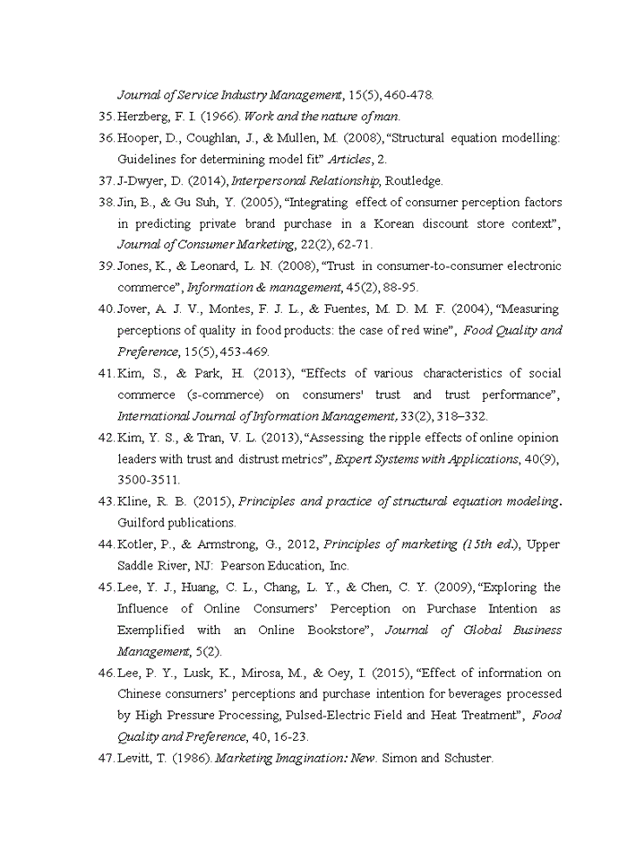 image for page Ảnh hưởng của các yếu tố tâm lý đến hành vi mua hàng từ người quen biết: nghiên cứu trường hợp mua thực phẩm tươi sống tại Hà Nội