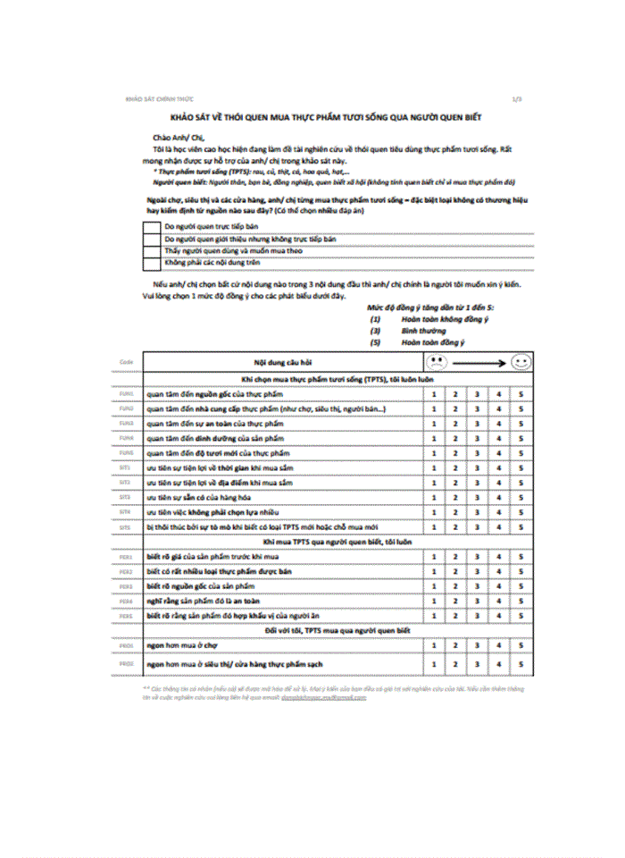 image for page Ảnh hưởng của các yếu tố tâm lý đến hành vi mua hàng từ người quen biết: nghiên cứu trường hợp mua thực phẩm tươi sống tại Hà Nội