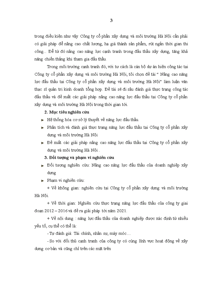 image for page Nâng cao năng lực đấu thầu tại Công ty cổ phần xây dựng và môi trường Hà Nội