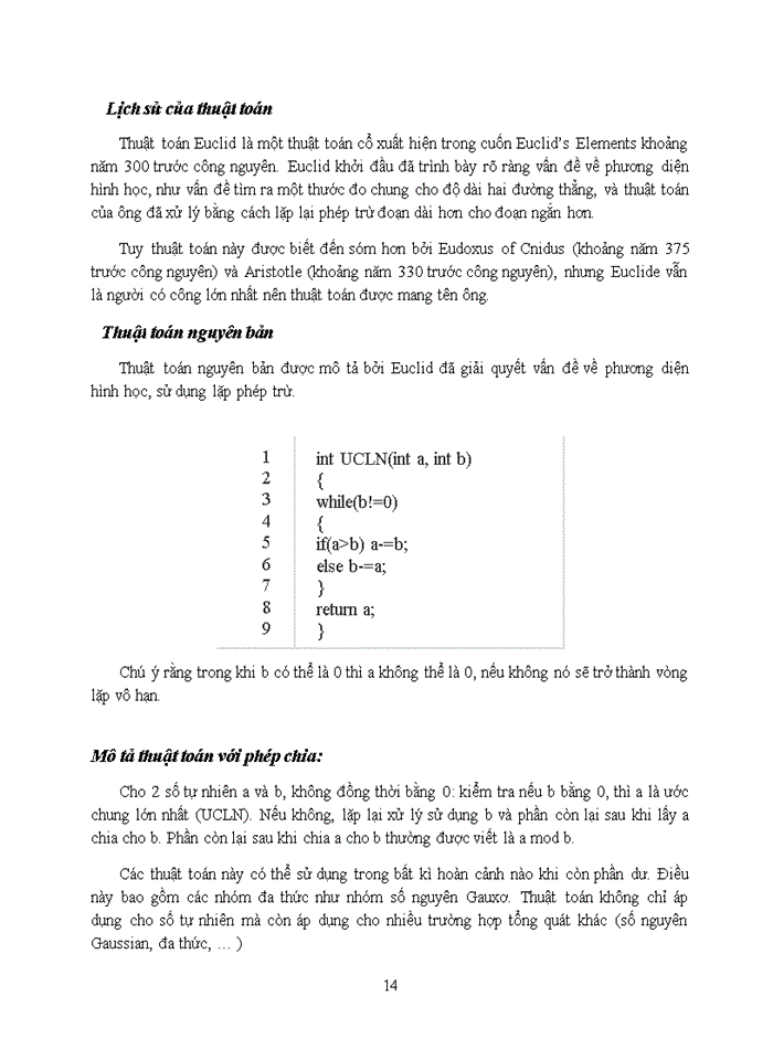 image for page Xây dựng hệ thống phần mềm thực hiện các thuật toán số học trên modulo: