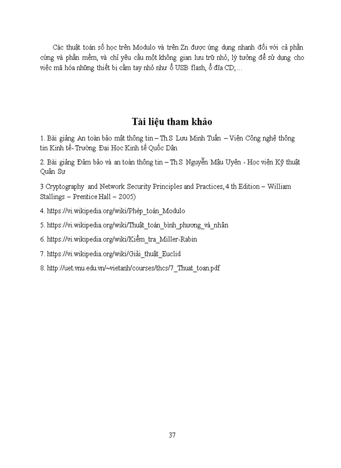 image for page Xây dựng hệ thống phần mềm thực hiện các thuật toán số học trên modulo: