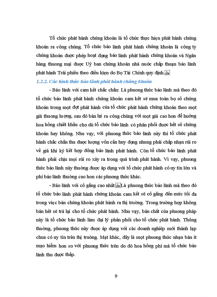 image for page Nghiệp vụ bảo lãnh phát hành chứng khoán của các công ty chứng khoán tại Việt Nam