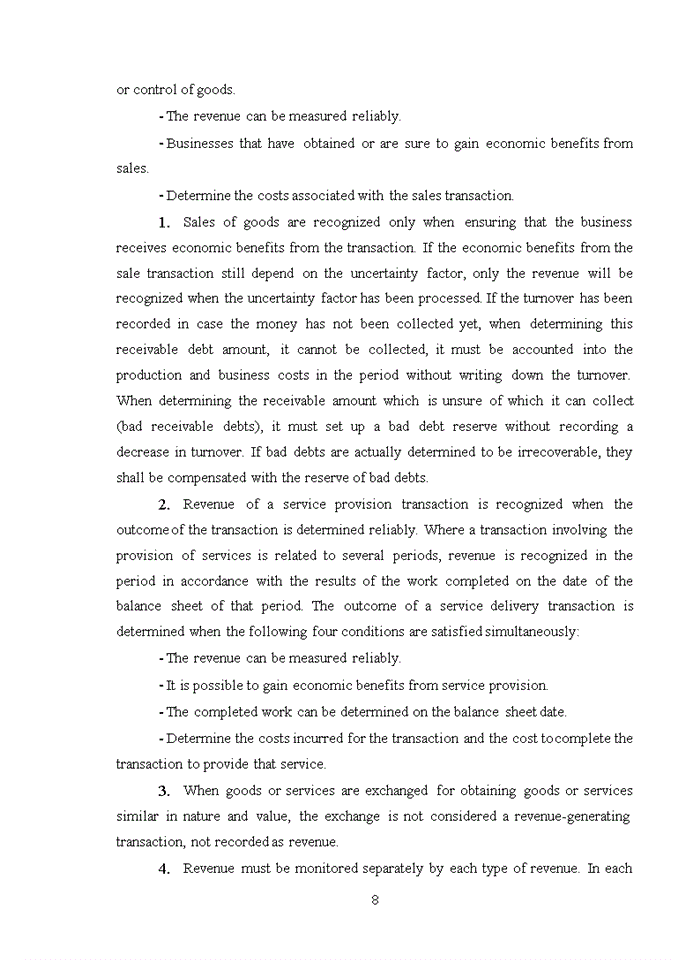 image for page Complete the audit process of sales items and service provision revenue in auditing financial statements of ASCO Auditing Company
