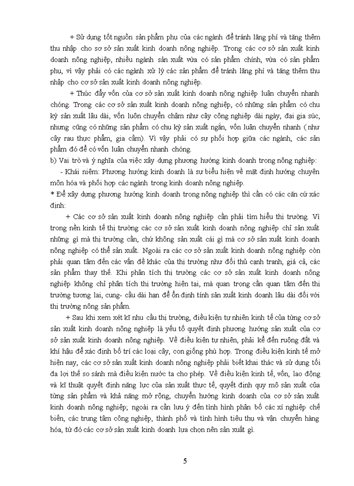 image for page Vai trò và ý nghĩa của việc xây dựng phương hướng kinh doanh trong nông nghiệp