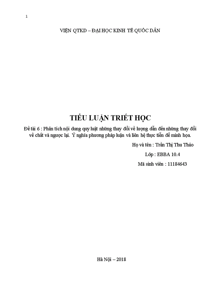 image for page Phân tích nội dung quy luật những thay đổi về lượng dẫn đến những thay đổi về chất và ngược lại