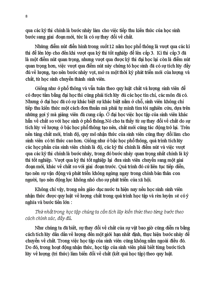 image for page Phân tích nội dung quy luật những thay đổi về lượng dẫn đến những thay đổi về chất và ngược lại