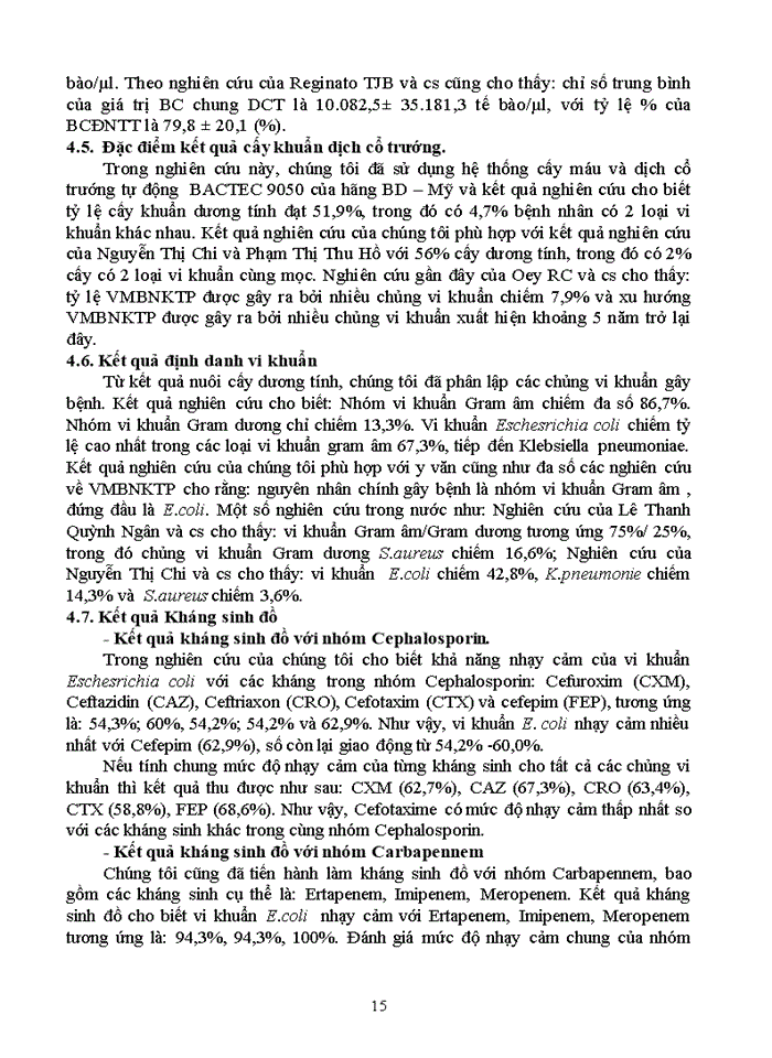 image for page Một số đặc điểm lâm sàng, cận lâm sàng và kết quả điều trị viêm màng bụng nhiễm khuẩn tự phát ở bệnh nhân xơ gan