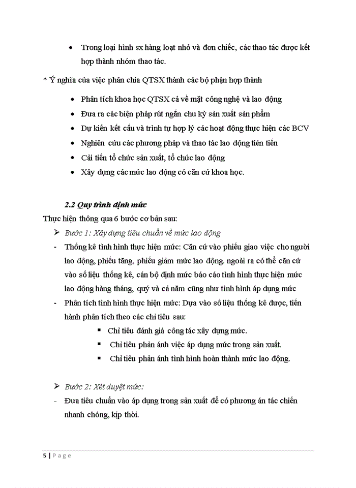 image for page Tìm hiểu thực trạng về công tác định mức lao động tại một doanh nghiệp nào đó. Đánh giá, nhận xét và đưa ra hướng hoàn thiện