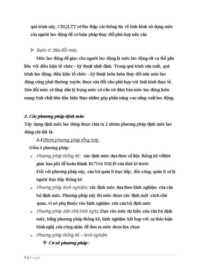 image for page Tìm hiểu thực trạng về công tác định mức lao động tại một doanh nghiệp nào đó. Đánh giá, nhận xét và đưa ra hướng hoàn thiện