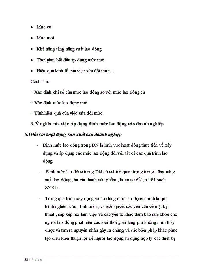 image for page Tìm hiểu thực trạng về công tác định mức lao động tại một doanh nghiệp nào đó. Đánh giá, nhận xét và đưa ra hướng hoàn thiện