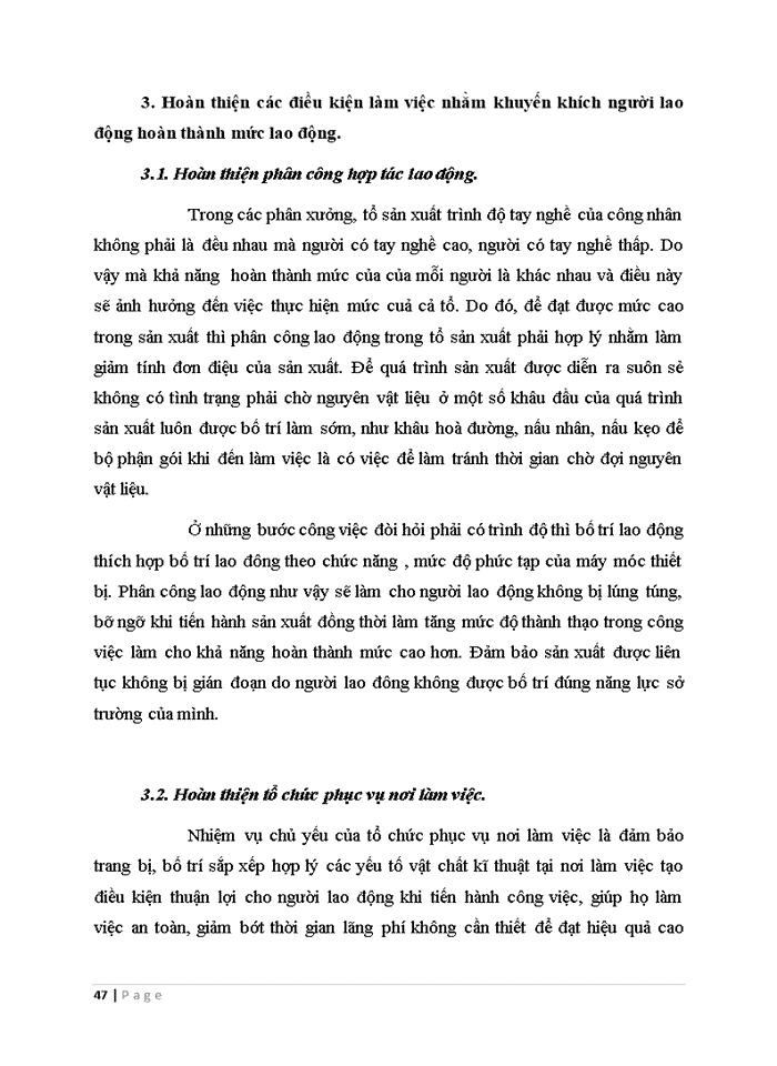 image for page Tìm hiểu thực trạng về công tác định mức lao động tại một doanh nghiệp nào đó. Đánh giá, nhận xét và đưa ra hướng hoàn thiện
