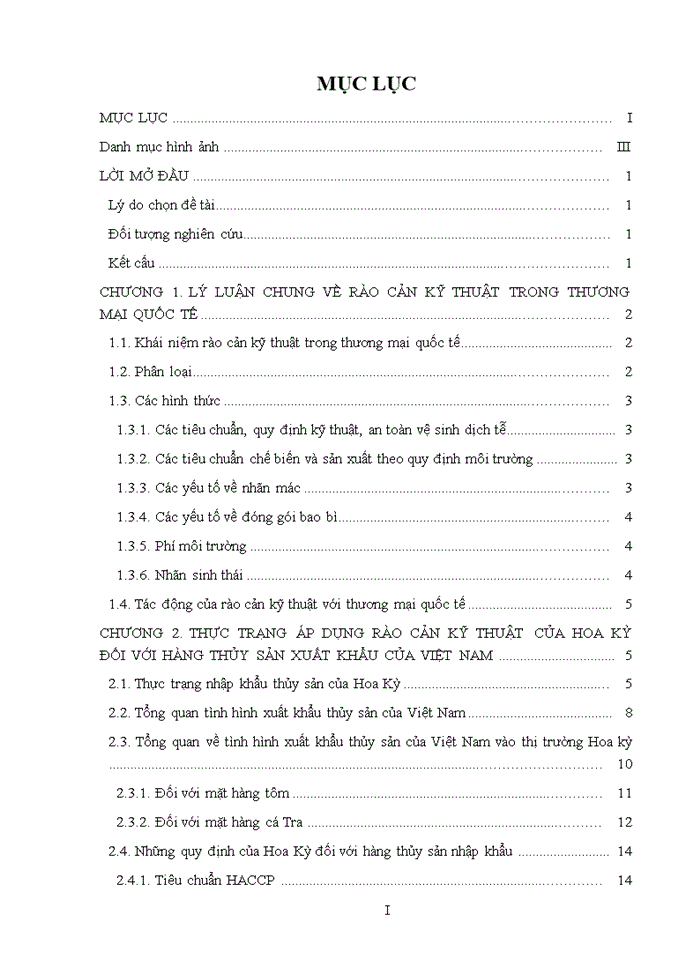 image for page Định hướng và giải pháp vượt qua các rào cản kĩ thuật của Hoa Kì đối với hàng thủy sản xuất khẩu của việt nam