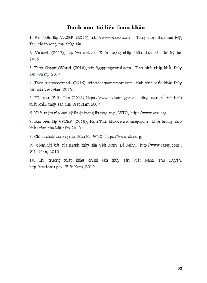 image for page Định hướng và giải pháp vượt qua các rào cản kĩ thuật của Hoa Kì đối với hàng thủy sản xuất khẩu của việt nam