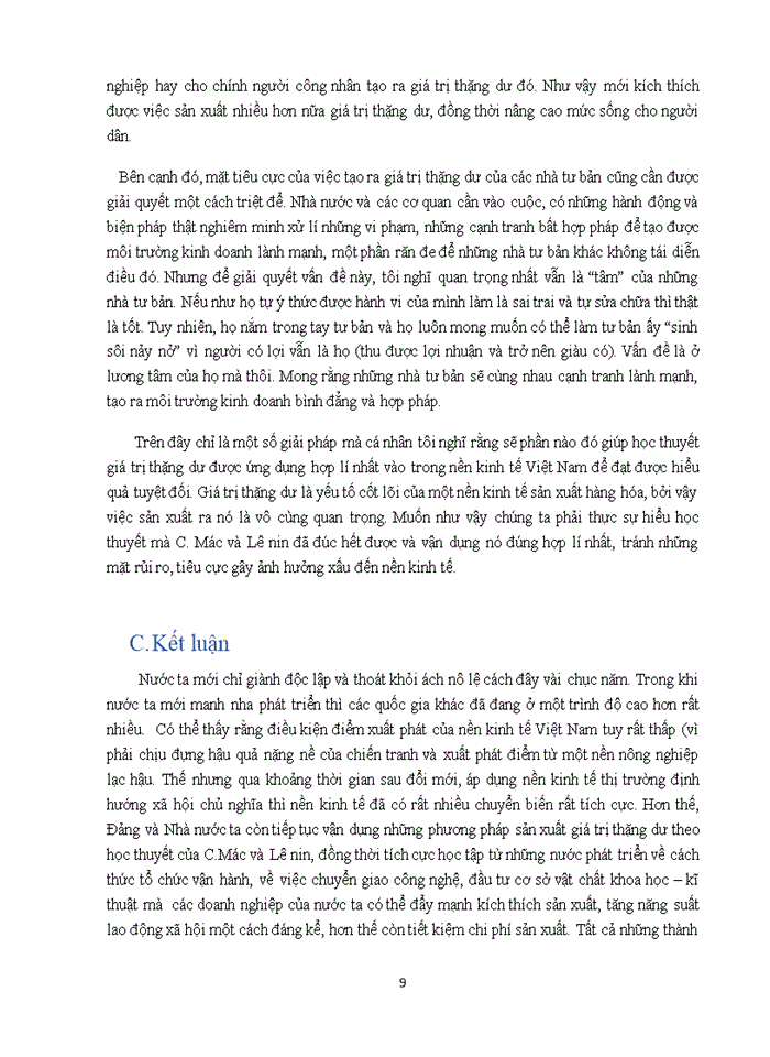 image for page Học thuyết giá trị thặng dư và sự vận dụng trong tiến trình phát triển kinh tế ở Việt Nam