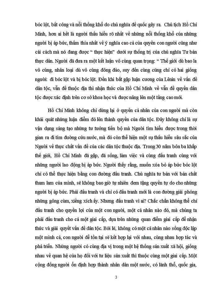 image for page Phân tích luận điểm của Hồ Chí Minh : "Tất cả các dân tộc trên thế giới đều sinh ra bình đẳng, dân tộc nào cũng có quyền sống, quyền sung sướng và quyền tự do".