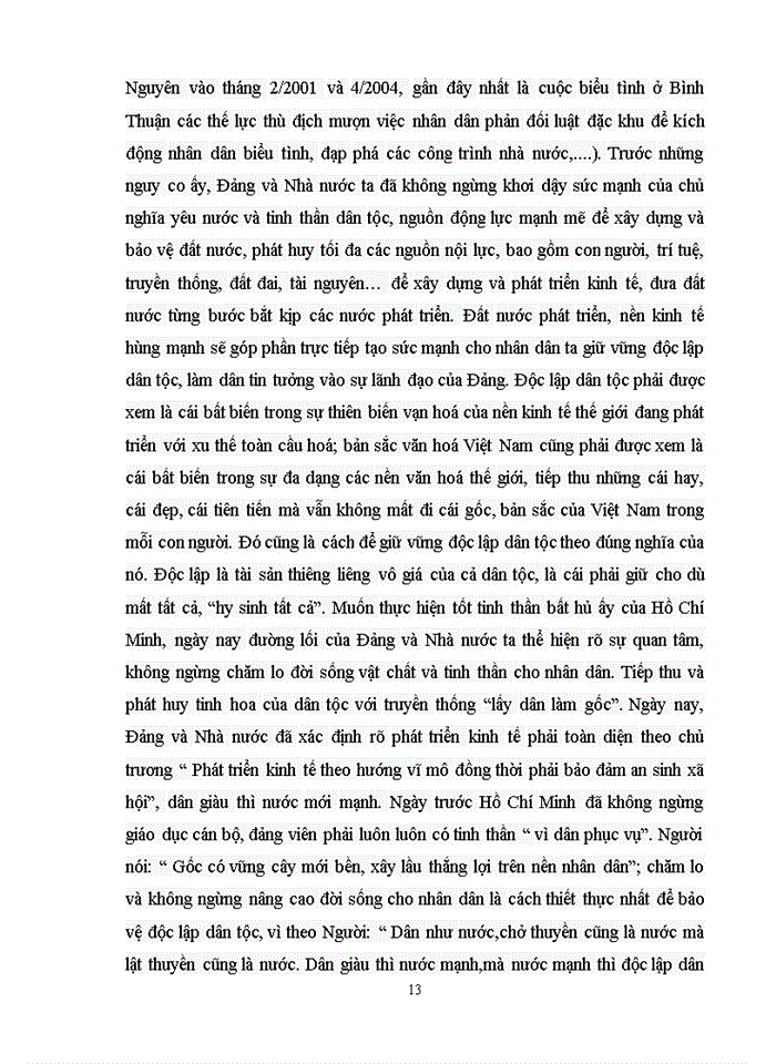 image for page Phân tích luận điểm của Hồ Chí Minh : "Tất cả các dân tộc trên thế giới đều sinh ra bình đẳng, dân tộc nào cũng có quyền sống, quyền sung sướng và quyền tự do".