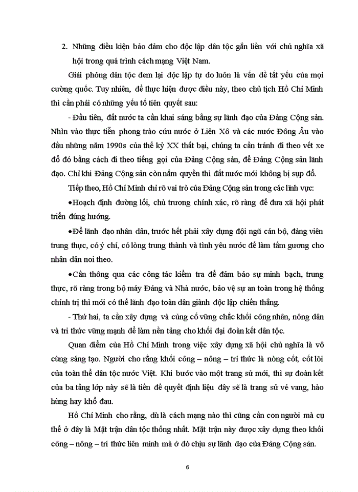 image for page Độc lập dân tộc gắn liền với Chủ nghĩa Xã hội