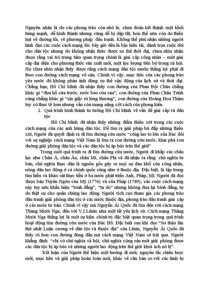 image for page Phân tích quan điểm Hồ Chí Minh về mối quan hệ giữa giai cấp và dân tộc, liên hệ thực tiễn Việt Nam hiện nay