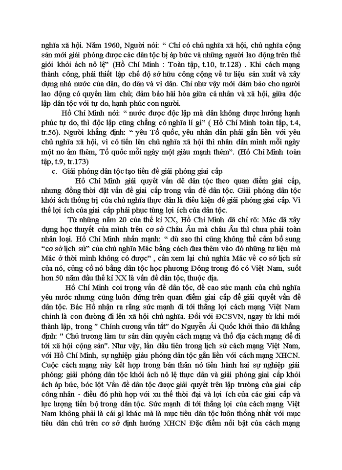 image for page Phân tích quan điểm Hồ Chí Minh về mối quan hệ giữa giai cấp và dân tộc, liên hệ thực tiễn Việt Nam hiện nay