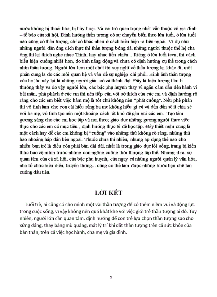 image for page Hãy bình luận về hình tượng thần tượng trong xã hội hiện nay dưới góc độ xã hội học