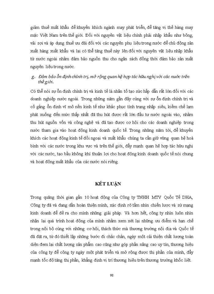 image for page Nâng cao năng lực cạnh tranh của công ty TNHH một thành viên quốc tế DHA