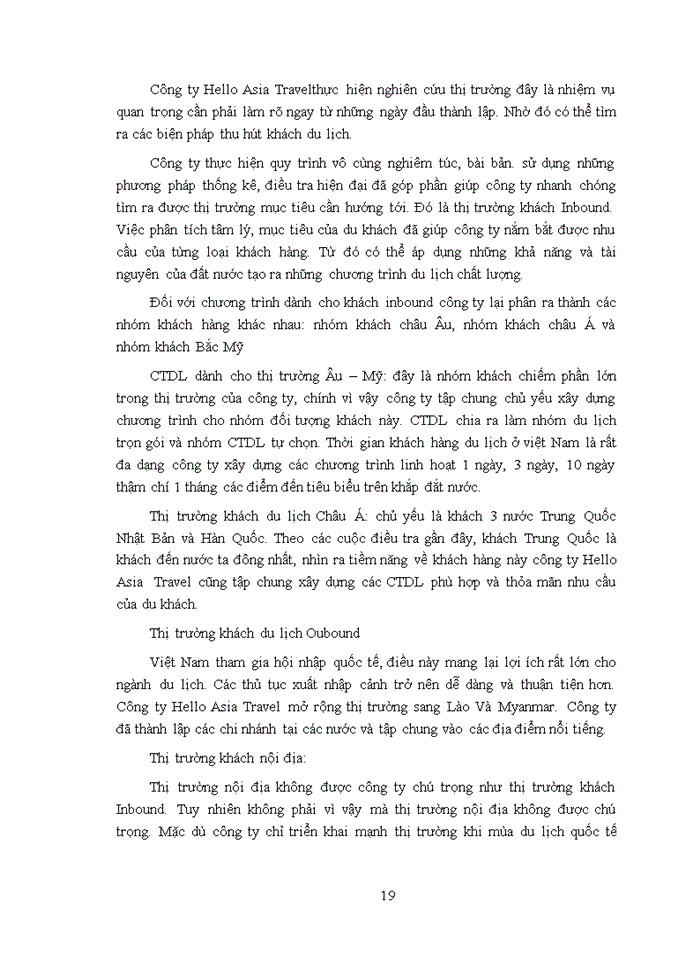 image for page Nâng cao chất lượng chương trình du lịch Inbound công ty cổ phần dịch vụ du lịch và nghỉ dưỡng Hello Asia Travel
