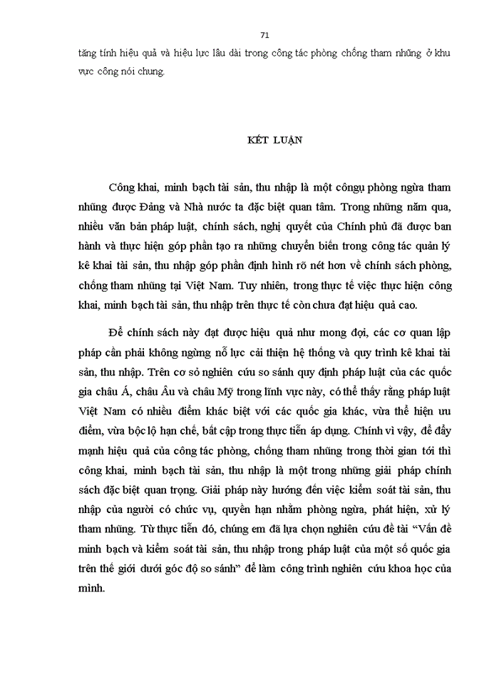 image for page Vấn đề minh bạch và kiểm soát tài sản, thu nhập trong pháp luật của một số quốc gia trên thế giới dưới góc độ so sánh