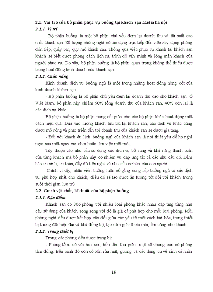 image for page Giải pháp nâng cao chất lượng dịch vụ buồng tại khách sạn Melia Hà Nội