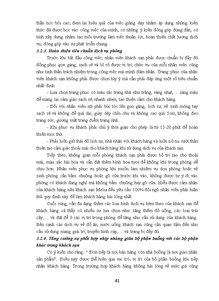 image for page Giải pháp nâng cao chất lượng dịch vụ buồng tại khách sạn Melia Hà Nội