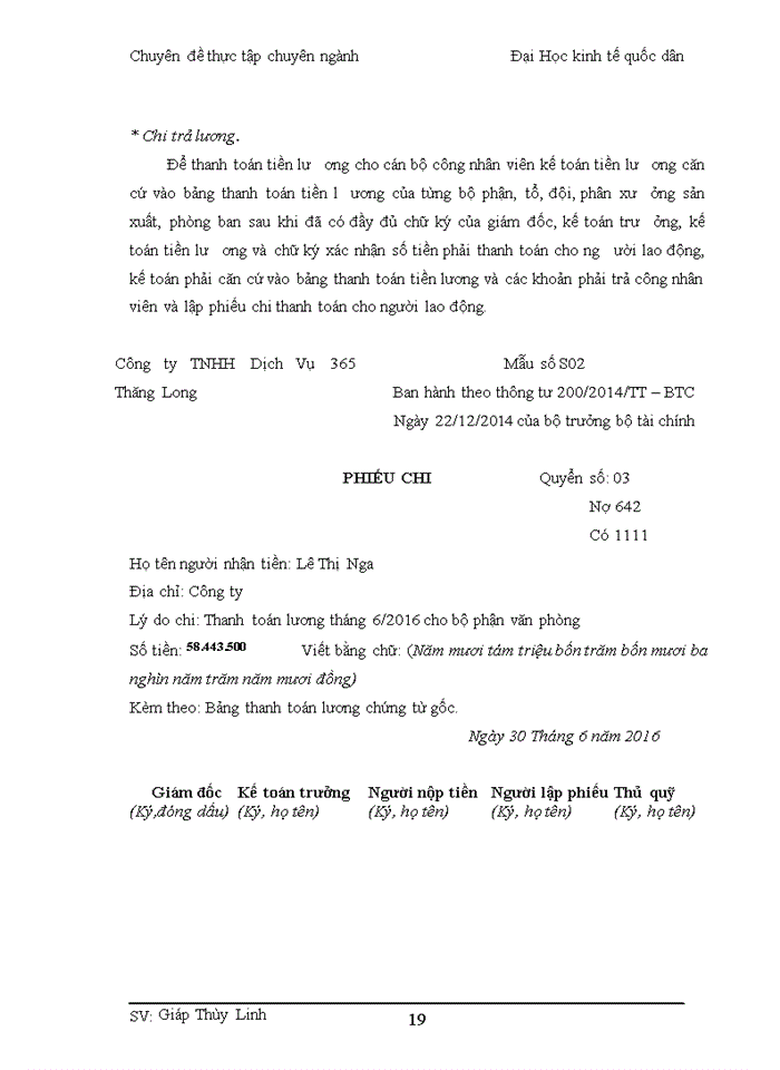 image for page Kế toán tiền lương và các khoản trích theo lương tại Công ty TNHH Dịch Vụ 365 Thăng Long