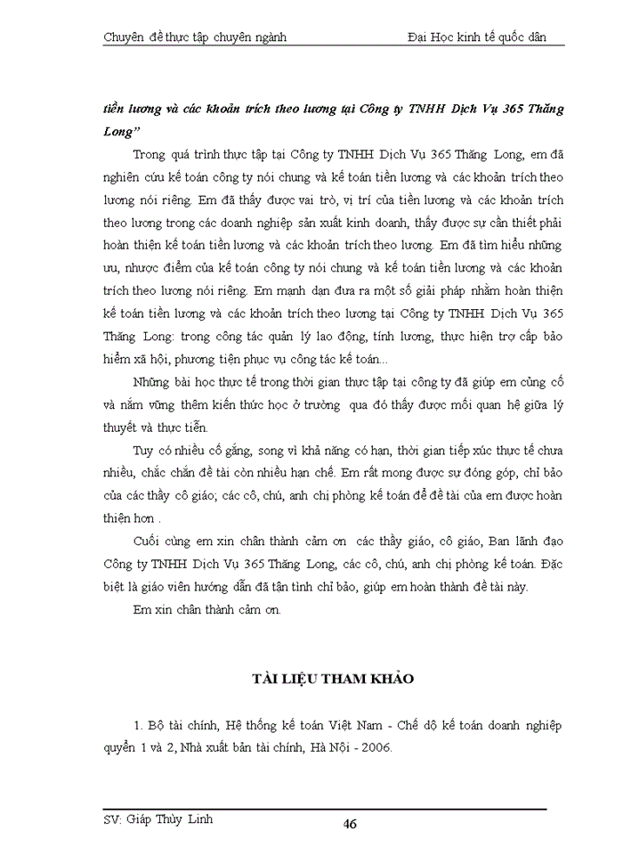 image for page Kế toán tiền lương và các khoản trích theo lương tại Công ty TNHH Dịch Vụ 365 Thăng Long