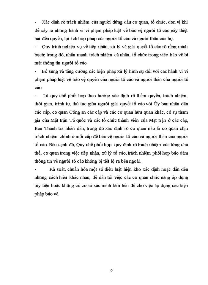 image for page Phân tích các quy định của pháp luật hiện hành về bảo vệ người tố cáo và nêu ý nghĩa của các quy định này theo luật tố cáo năm 2018